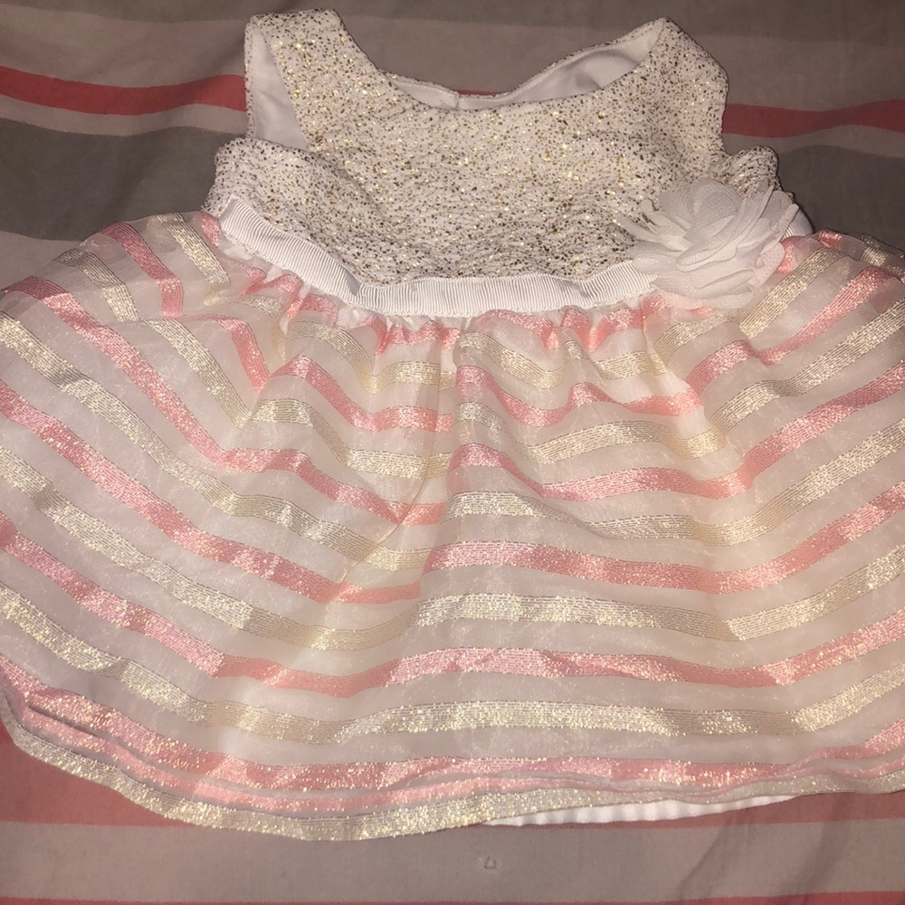 Rose pink dress for baby girl